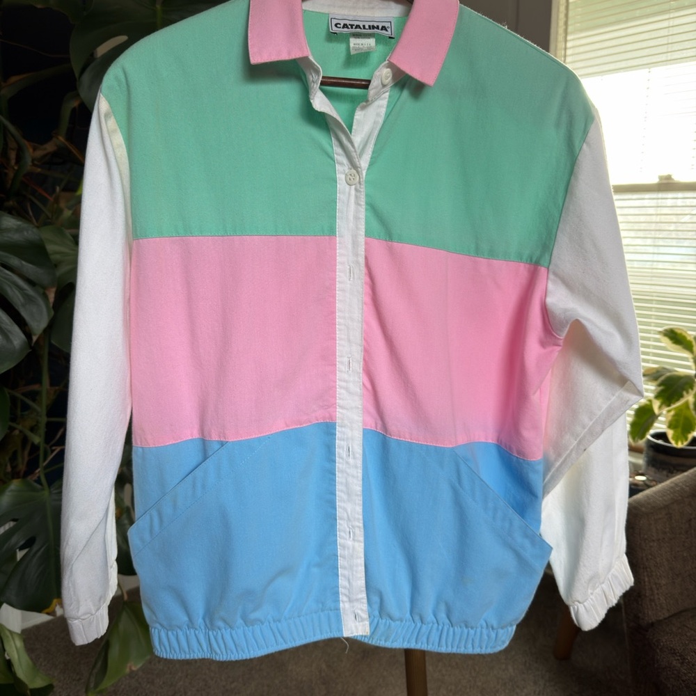 Catalina Mint and Pink Shirt